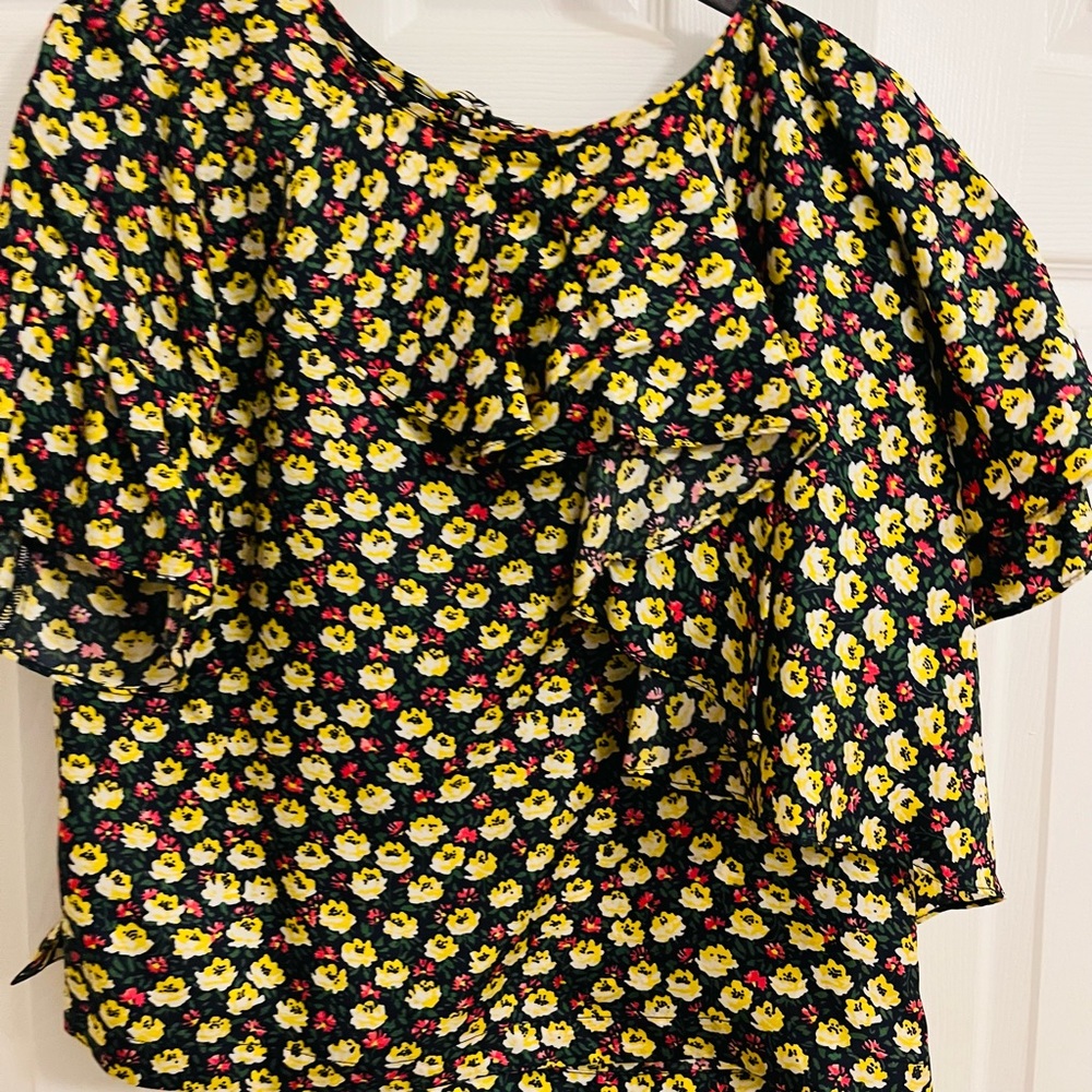 JCrew Silk Floral Blouse